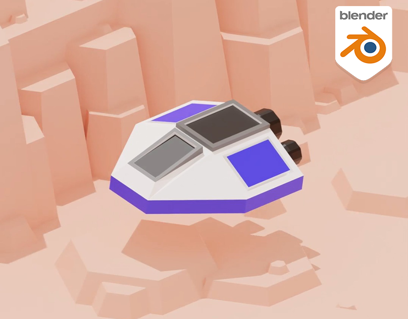 3D Spaceship Animation